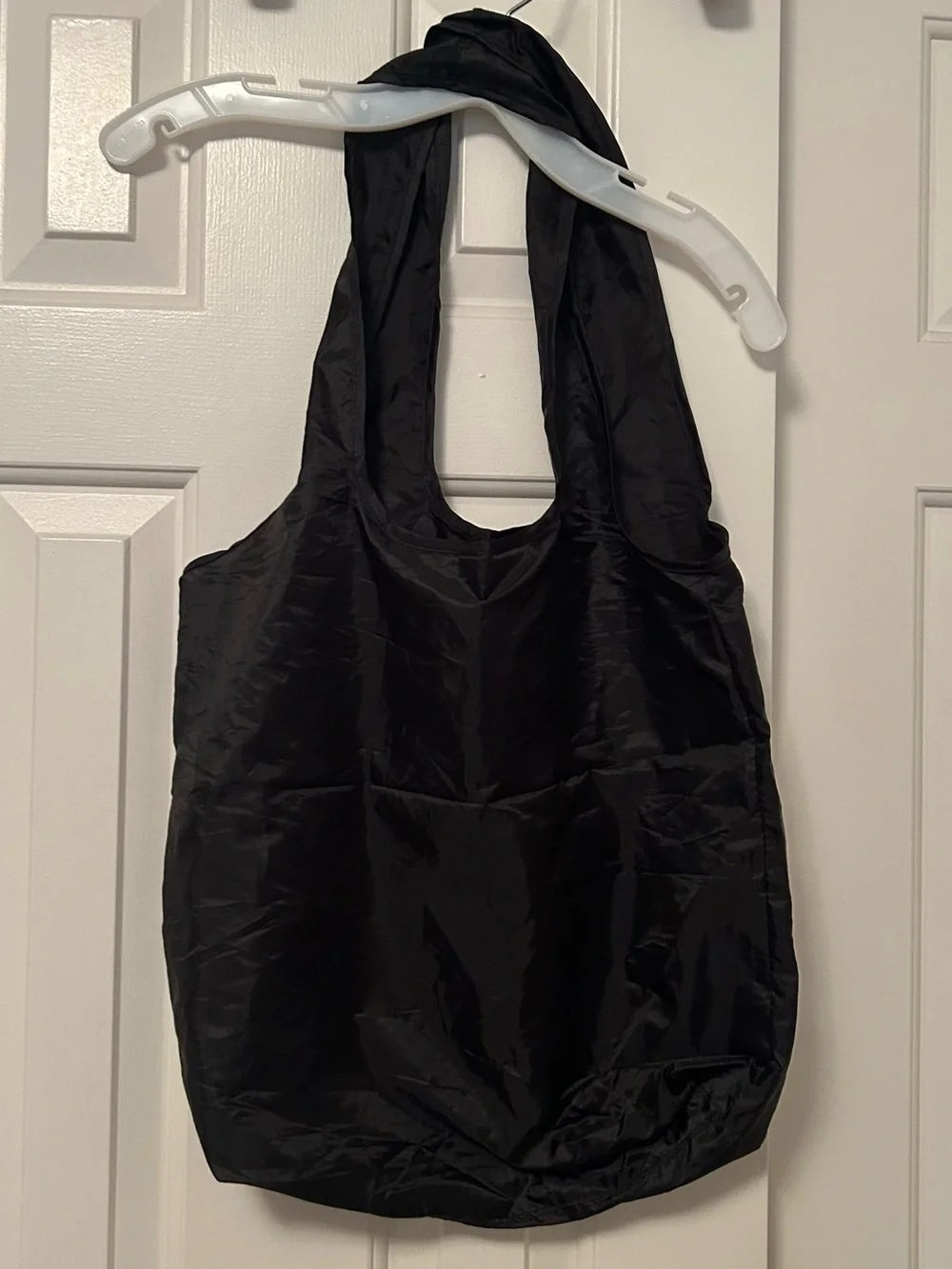 Victoria's Secret Sport Foldable Reusable Shopping Tote Bag Black Pink Logo